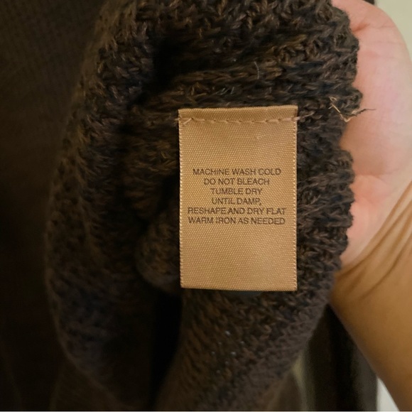 St. John’s Bay mens Commando pullover knit sweater  XL soft cotton winter brown - Picture 7 of 9